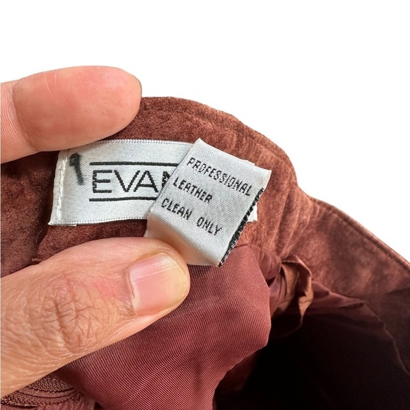 Evan Davies Womens Dark‎ Brown Suede Leather Maxi Skirt With Front Split Size 14 - Picture 8 of 13